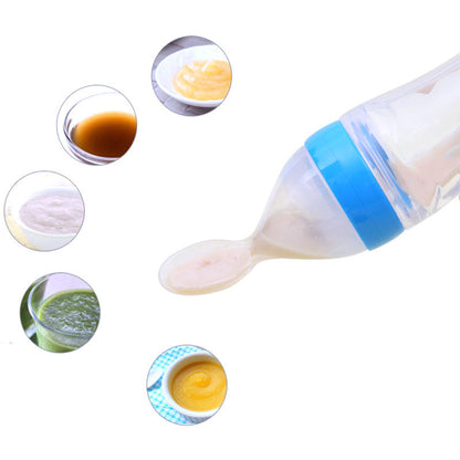 Baby Food Squeeze Bottle With Spoon - The Proper Price