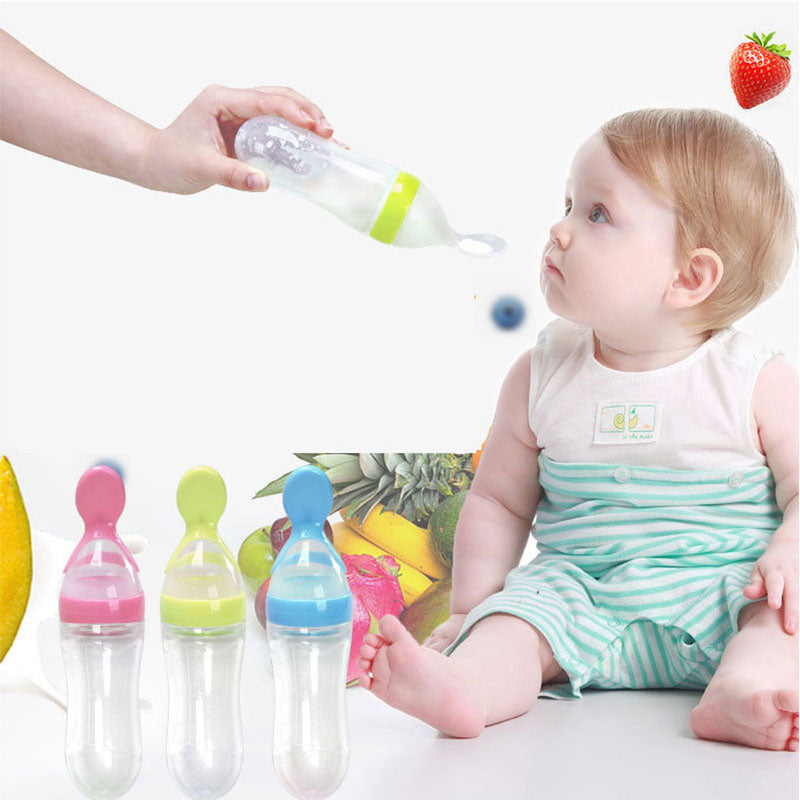 Baby Food Squeeze Bottle With Spoon - The Proper Price